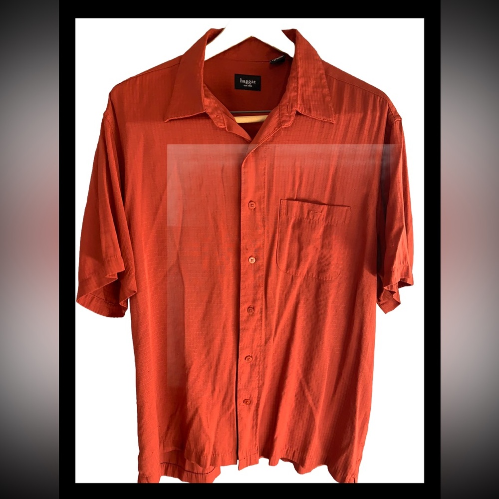 Hagar Men’s Shirt Casual Button Size XL  Business Formal